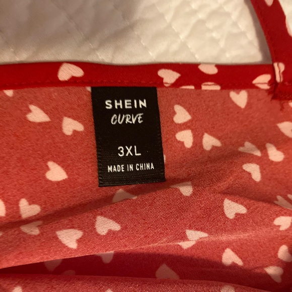 Women’s Dress Red with Hearts - Picture 4 of 5